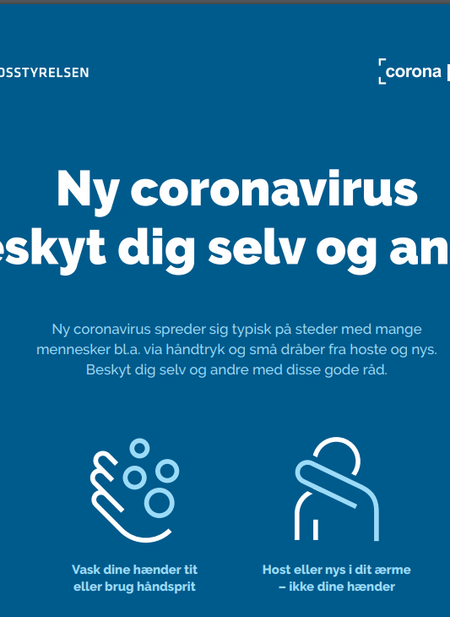 Plakat fra Sundhedsstyrelsen